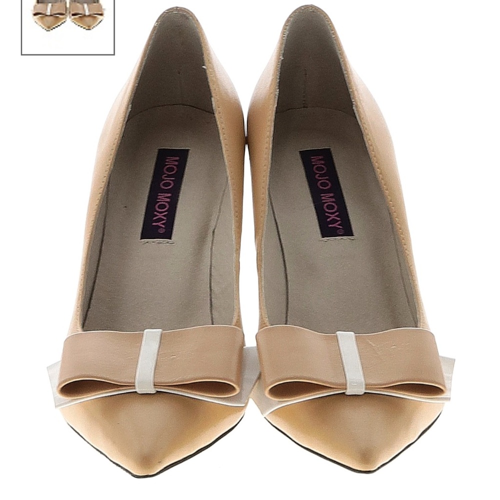 Mojo Moxy Heels with Bow and Purple Sole